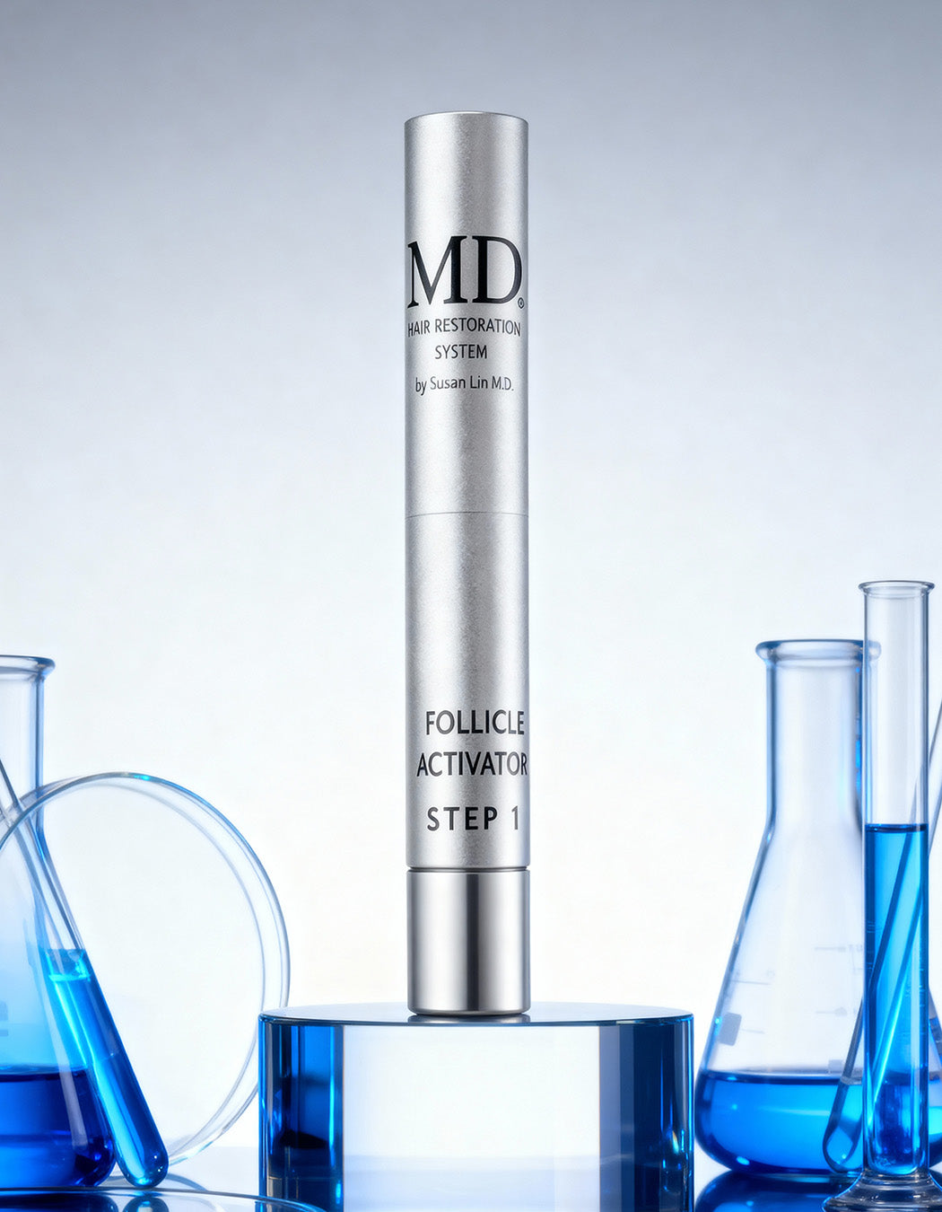 Powered by peptides and plant-based DHT blockers, MD_Follicle_Activator deeply penetrates the scalp to awaken dormant follicles and strengthen roots.