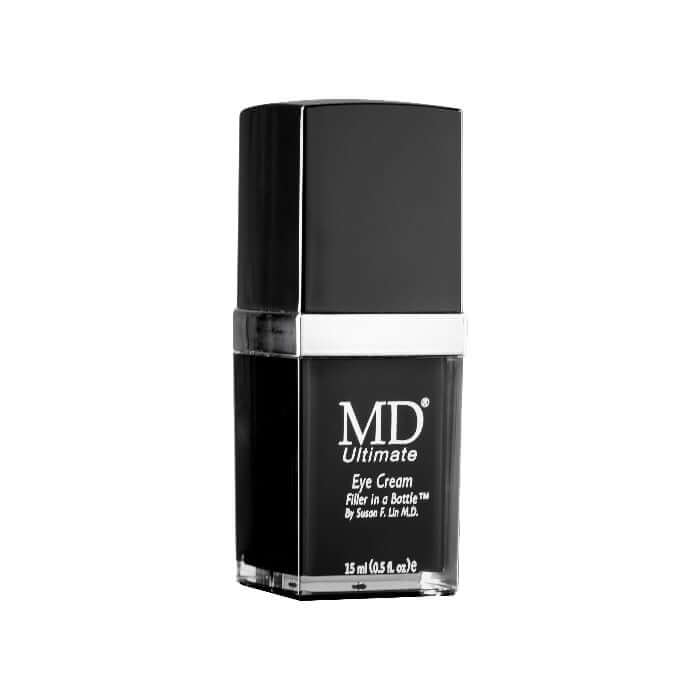 MD Ultimate Eye Cream jar for under-eye puffiness, dark circles, and anti-aging support from the MD Skin collection